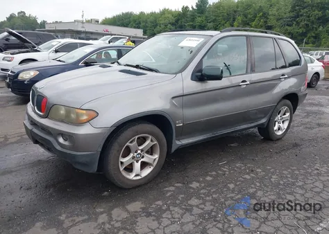 2004 BMW X5 3.0I z USA, uszkodzony, nr VIN 5UXFA13504LU28058